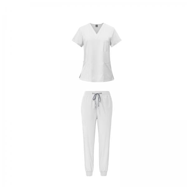 Uniforme de enfermera,Uniformes de enfermera Conjunto de mujer Ropa de trabajo Sanitaria,Conjuntos de uniforme médico para mujer,pantalones deportivos y top cómodos,Camisetas de cuello en V