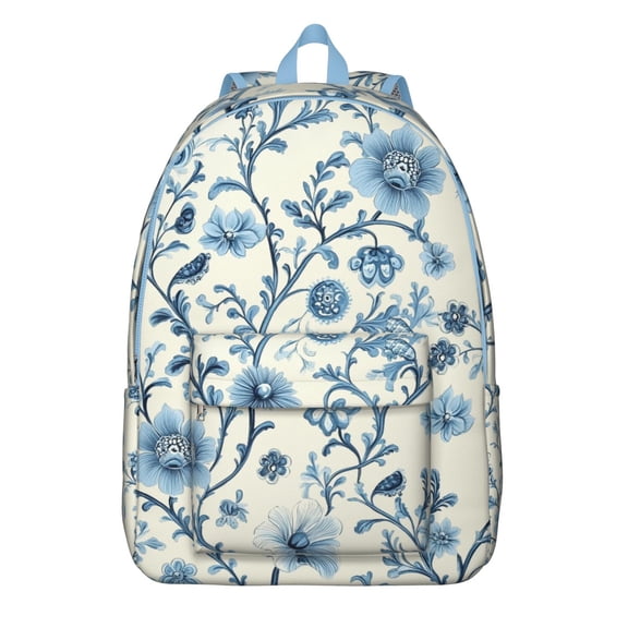 Stunning Floral Pattern Backpack for School College Roomy Bookbag with Laptop Compartment Reliable Backpack Gift for Commuting Travel