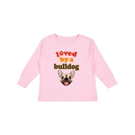 

Inktastic French Bulldog Dog Lover Gift Toddler Boy or Toddler Girl Long Sleeve T-Shirt
