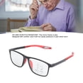 thumbnail image 6 of Presbyopic Blue Light Filtering Reading Glasses Sport Anti Slip Matte Black Frame Red Leg Lenses +2.00 Diopter Strength, 6 of 9