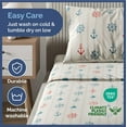 thumbnail image 3 of CGK Linens 3-Piece Cute & Cozy Kids Sheet Set - Twin Size Kids Bedding With Vibrant Designs For Boys, Girls, Teens, Toddler, Ahoy! Sailor, 3 of 6