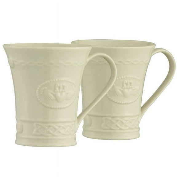 Belleek Classic Claddagh Mug Set