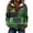 Multicolor O, variant on Womens St Patricks Day Sweatshirts Long Sleeve Half Zipper Lapel Fleece Collar Color Block Printed Casual Pullover Tops (XL, Multicolor)