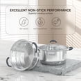 thumbnail image 4 of SUNHOUSE 3.1 Qt Stainless Steel Steamer Pot with Glass Lid, 2-Tier Tri-Ply Vegetable Steamer, Induction Compatible, 4 of 10