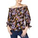 thumbnail image 1 of Blusa de punto estampada Seven Sisters Mujer Negra Mediana, 1 of 1