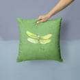 thumbnail image 2 of Carolines Treasures 8864PW1414 Dragonfly on Avacado   Canvas Fabric Decorative Pillow 14Hx14W multicolor, 2 of 4