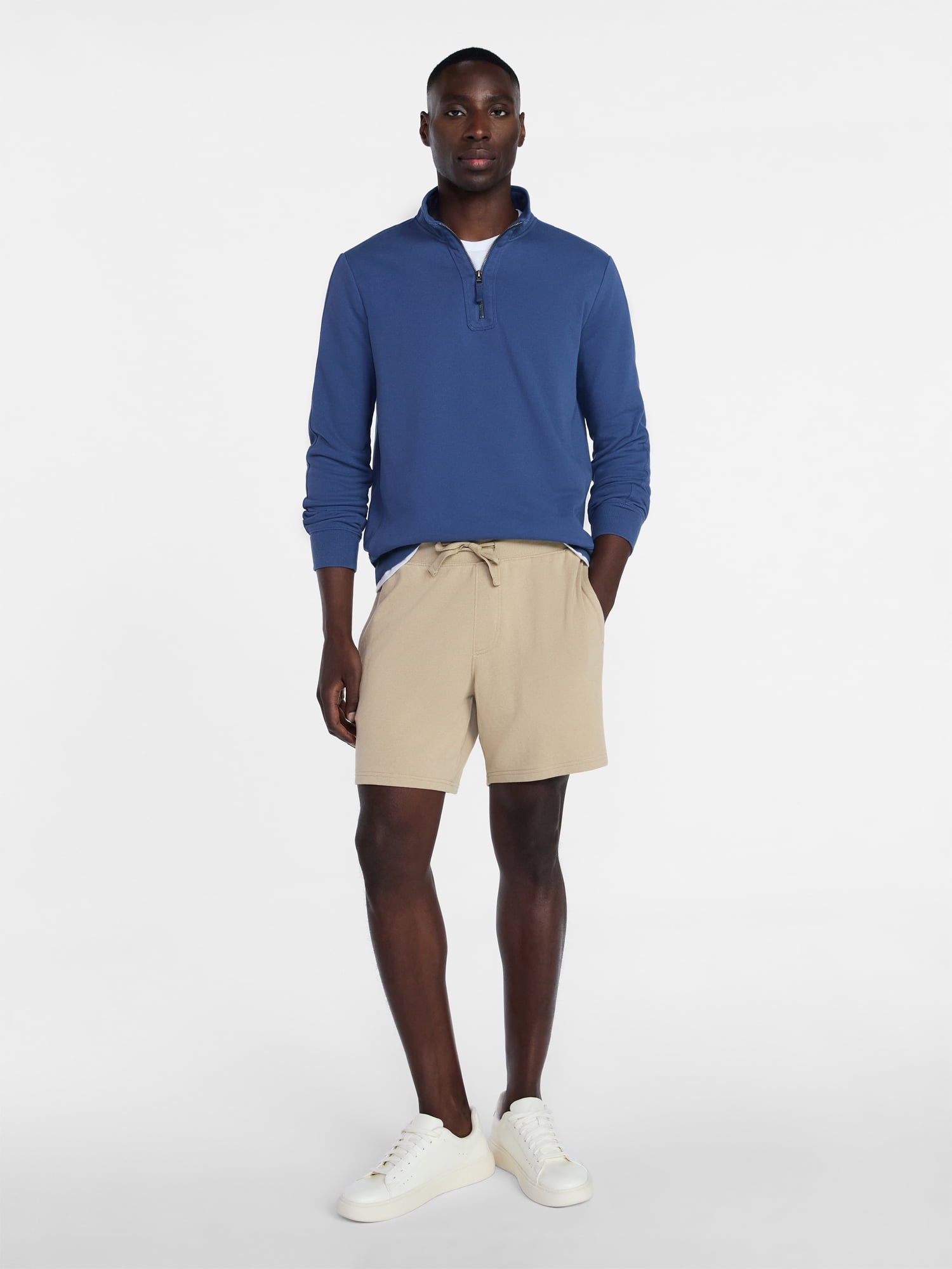 George Men's Washed Terry Shorts 8", Size S-3XL