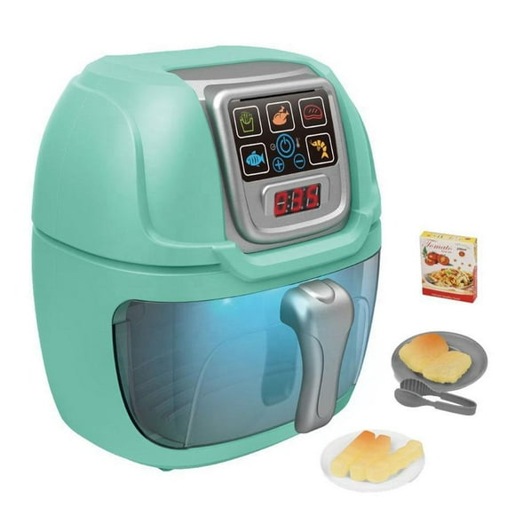 Ensemble de Jeu de Cuisine pour Enfants avec Friteuse à Air Chaud Simulée, Cuisson Factice, Changement de Couleur