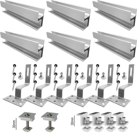 

Pv Solar Module Bracket Mounting Rail Mounting Rail Brick Roof Rack Set