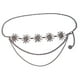 thumbnail image 1 of Cinturón de cadena de moda para mujer, cinturón ajustable para vestir y pantalones. Estilo A Plata, 1 of 6