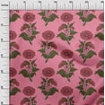 thumbnail image 2 of oneOone Polyester Lycra Medium Pink Fabric Floral Block Sewing Fabric By The Yard Printed Diy Clothing Sewing Supplies 56 Inch Wide, 2 of 4