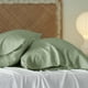 thumbnail image 4 of Juego de 2 fundas de almohada Bedsure, tamaño king, rayón, bambú, verde salvia, 4 of 6