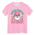 thumbnail image 5 of Zshosam Toddler Girl Shirts Christmas Tree Shirts Toddler Boys Girls Christmas Tshirts Xmas Short Sleeve Graphic Tees Holiday Tops Size 7T 8T,(Pink 7-8 Years), 5 of 5