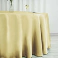 thumbnail image 2 of Efavormart 120 Inch Satin Round Tablecloth, Washable Linen Table Cover, Decorative Silky Fabric for Wedding, Party, Banquet Events - Champagne, 2 of 11