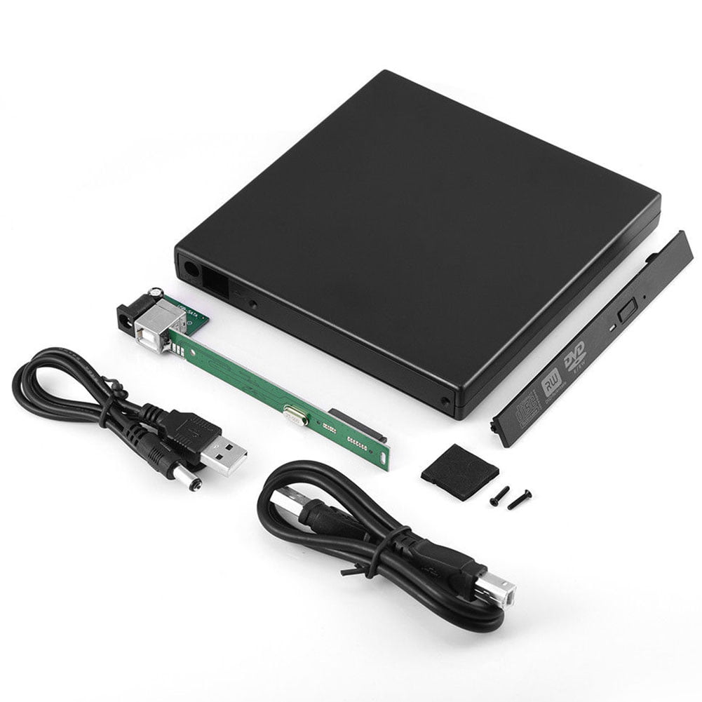 Isoleren nakoming Specialiteit Notebook PC CD-ROM Mobile USB 2.0 480Mbps DVD Enclosure Optical Drive Case  ABS - Walmart.com