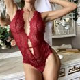 thumbnail image 4 of Ropa interior de encaje de lencería sexy de una pieza con bordado de encaje para mujer Fridja  nalpqowj41024, 4 of 9