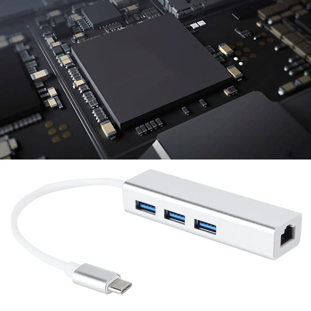 HUB USB 30 Adaptador USB a Ethernet con 3 Puertos HUB Tipo C a Red LAN RJ45 Gigabit Ethernet para Win XP/Vista/Win7/Win8/Win81/Win10/OS X//Linux etc ANGGREK Otros