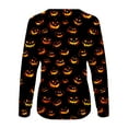 thumbnail image 5 of Neewe Halloween Womens T Shirts Long Sleeve Round Neck Basic Tee Soft Casual Loose Fit Fall Tops Outfits 2025, 5 of 5