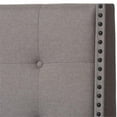 thumbnail image 5 of Bowery Hill Tufted Queen Panel Bed in Light Gray, 5 of 8