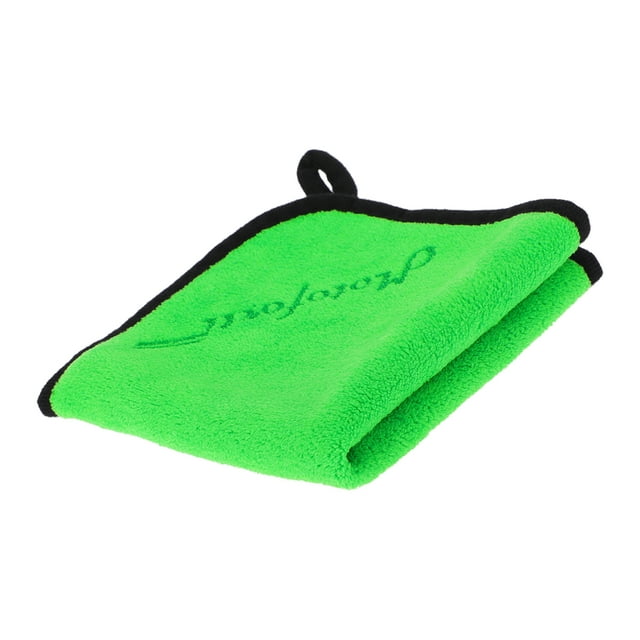 Toalla de Microfibra Absorbente Unique Bargains 30cmx30cm Forma Cuadrada Paño de Doble Cara para Secado Rápido de Autos Verde