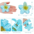 thumbnail image 4 of Pinzas para el pelo de plástico con forma de flor, paquete grande de 6, pinzas para el pelo de flores Kavya, pinzas para el pelo de acrílico multicolor, pinzas para el pelo con forma de, 4 of 5