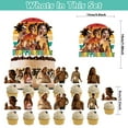 thumbnail image 4 of 32 Pcs For Outer Cartoon-Themed For Banks Party Decoration Set - Includes Backdrop, Cake Topper, 12 Cupcake Toppers, and 18 Balloons for Celebratory Occasions, 4 of 4