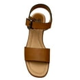 thumbnail image 3 of Sofft Garin Women’s Wedge Sandals Size 8 Brown Open-toe Hook & loop Closure, 3 of 6