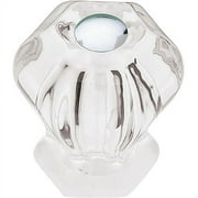Liberty Victorian Sculpted Glass 30mm Knob, Clear