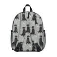 thumbnail image 3 of Black Labrador Backpack Backpack for School,Cute School Bag,Schoolbag with Adjustable Shoulder Straps & Padded Back,13.8"x11.4"x6", 3 of 6