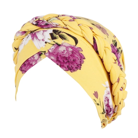 yunLCZ Women Headbands Wide Hair Wrap Extra Turban Head Bands for Lady Large Sport Workout Stretch Non-slip Big Hair Bands Polyester Yellow One Size