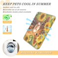 thumbnail image 5 of Pet Cooling Pad Foldable Self Cooling Mat Breathable Pet Cushion Sleep Pad for Dogs and Cats Cute Highland Cow S, 5 of 9
