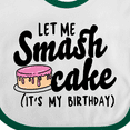 thumbnail image 4 of Inktastic Let Me Smash Cake Its My Birthday Girls Baby Bib, 4 of 4
