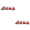 thumbnail image 2 of Kearding Madera Navidad Tren Decoración Camión Juguete Clásico Festival Fiesta Adorno Al aire libre Año Nuevo Regalo Niñas Adultos Type2 NO2, 2 of 6