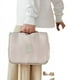 thumbnail image 1 of Neceser colgante - Organizador grande de viaje para maquillaje y cosméticos para hombres y mujeres con gancho resistente (beige), 1 of 3