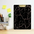 thumbnail image 5 of FMSHPON Rose Gold Marble Texture Clipboard Hardboard Wood Nursing Clip Board and Pull for Standard A4 Letter 13x9 inches, 5 of 7