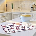 thumbnail image 6 of Dish Drying Mat Independence Day Abstract Stars Microfiber Kitchen Dish Mat Super Absorbent Dish Drainer Mat Fast Drying Heat-resistant Drying Mat for Kitchen Counter, 18"x24", 6 of 7