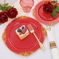 thumbnail image 4 of 175PCS Red Plastic Plates - Disposable Red Gold Party Plates & Pre Rolled Napkins with Cutlery for 25 Guests, 50Plates, 75Silverware, 25Cups, 25Napkin for Wedding & Party & Independence, 4 of 18