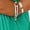 Green, variant on Womens Plus Size Pleated Skirt Suit Elegant Business Outfit Long Sleeve Top and Maxi Skirt Set Bigsize