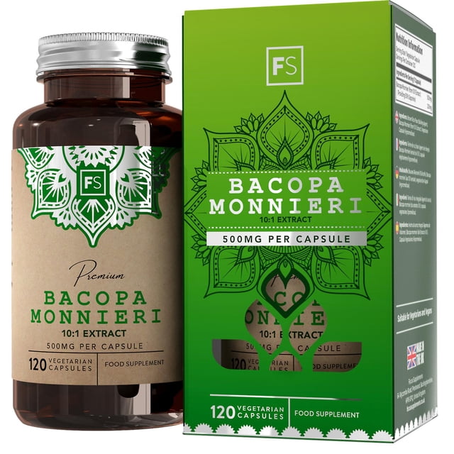 Bacopa Monnieri (500mg) 120 Capsules zhangyuxiang LED