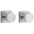 thumbnail image 6 of Kwikset Pismo Interior Passage Door Knob, Handle for Closet and Hallway Doors, Non-Locking Doorknob, Satin Brass, Square, Microban Protection, 6 of 7