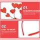 thumbnail image 4 of 1 diadema con forma de corazón para el pelo, accesorio para la fiesta de San Valentín., 4 of 8