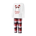 thumbnail image 2 of Seyurigaoka Family Matching Christmas Pajamas Outfit , Printed Pattern Tops and Pants, 2 of 9