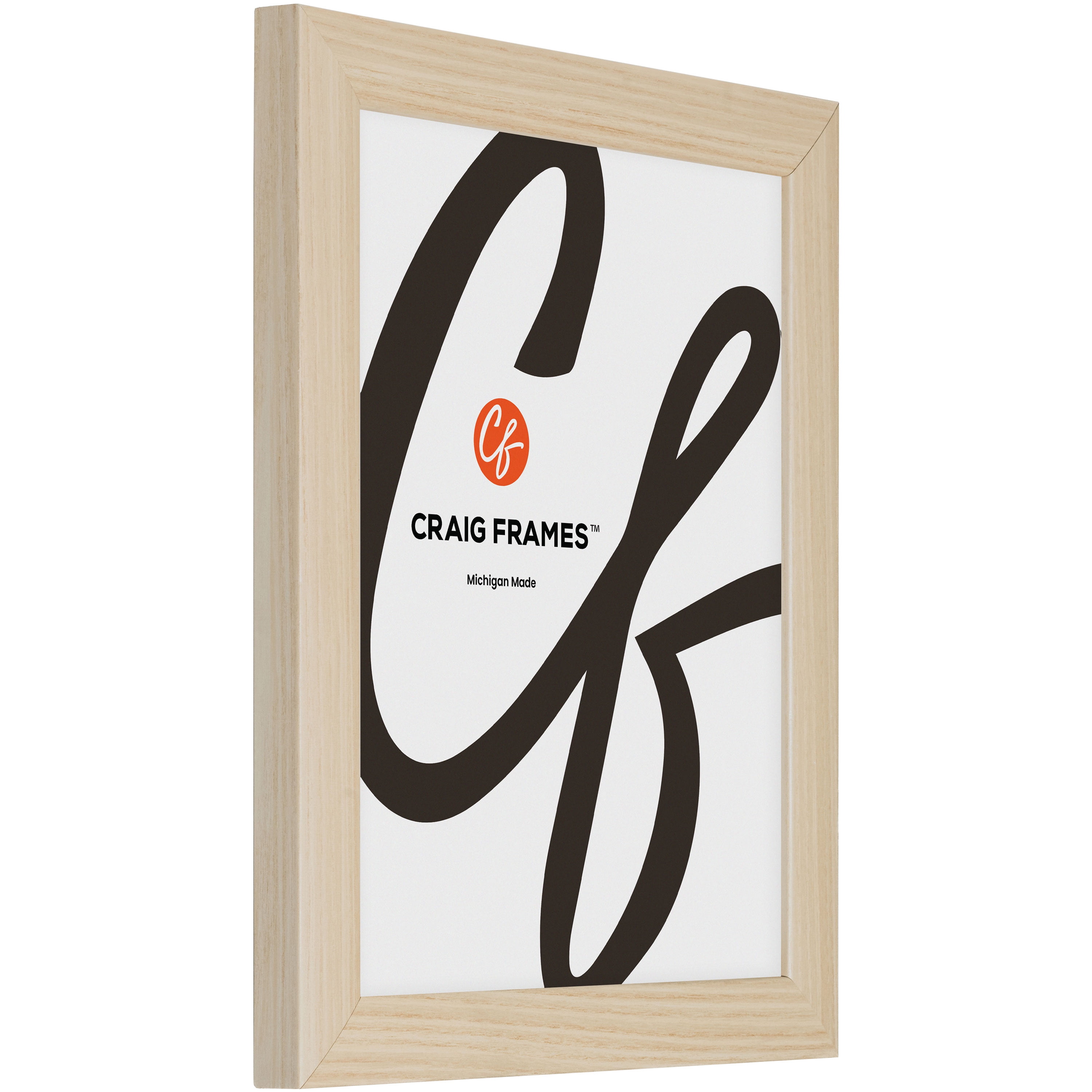 Craig Frames Contemporary, 18x24 Picture Frame Matted for a 12x18 Photo, Natural