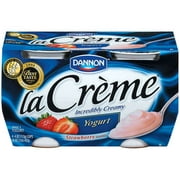 Lala Dannon La Creme Yogurt, 4 ea
