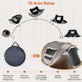 thumbnail image 4 of imerelez 5-8 Person Pop Up Tent Automatic Setup Camping Tent Waterproof Instant Setup Tent with 4 Mosquito Net Windows Carrying Bag for Hiking Climbing Adventure Fishing, 4 of 9