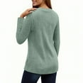 thumbnail image 7 of cfhntfmh Womens Long Sleeve Sweaters V Neck Side Split Tunic Tops Fall Fashion Sweaters Trendy Winter Clothing for Women, 7 of 7