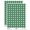 Dark Green, variant on Scallop Seashell Beach Shell 200+ Round Stickers - Brown - Gloss Finish - 0.50" Size