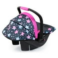 thumbnail image 3 of Bayer Design Dolls: Car Seat - Turquoise, Pink, Stars - Fits Dolls Up To 18", Safety Belt, Sun Canopy, Accessory For Plush Toys Stuffed Animals & Dolls, Suitable For Children Ages 3+, 3 of 7
