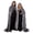 /c1Grey6, variant on Huowey Witch Cloak With Hood Women Gothic Vampire Halloween Costumes Cape Vintage Tie Front Fancy Dress-Up Party Robe,Grey,XXXXL
