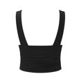 thumbnail image 4 of MESSUEN Tank Top for Women Corset Tops for Women Going Out V-neck Crop Casual Solid V-neck Sleeveless Fold Vest Splice Fit Tank Short Tops Basic Top for Women Womens Summer Shirts Black L, 4 of 7